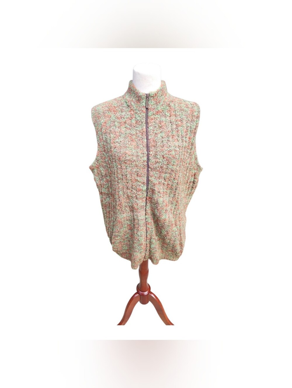 Woolrich Size XL Women Wool Blend ZIP Up Vest Jacket Outdoors Camping Cabin